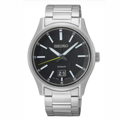Seiko SEIWSUR535P1 Stainless Steel Quartz Watch with Big Date Men Watch